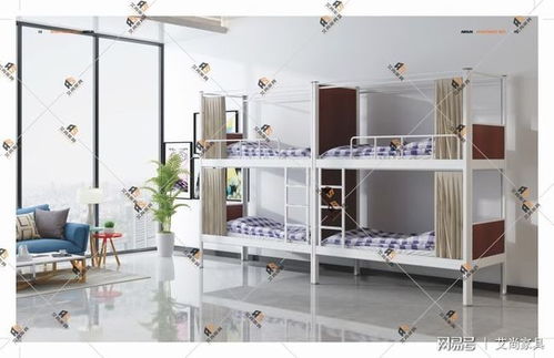 艾尚家具深圳公寓床组合床采用冷轧钢板压冲成型